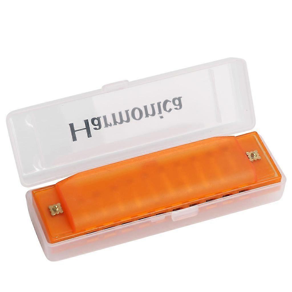 10 Holes Diatonic Blues Harp Harmonica For Key Of C Translucent Gifts With For C