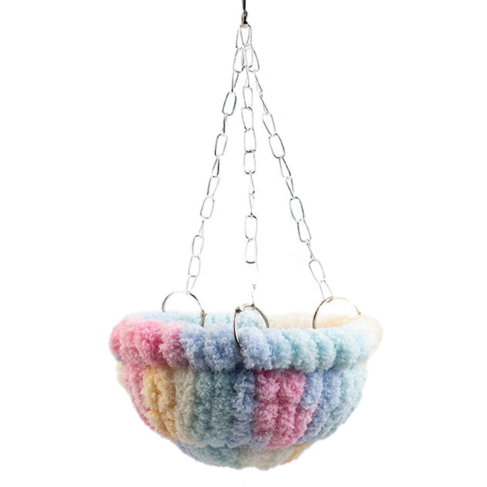 Bird Nest for Cage Plush Breeding Nests Warm Hatching House Hammock Swing Toy for Budgies Parakeets Cockatiel Conure