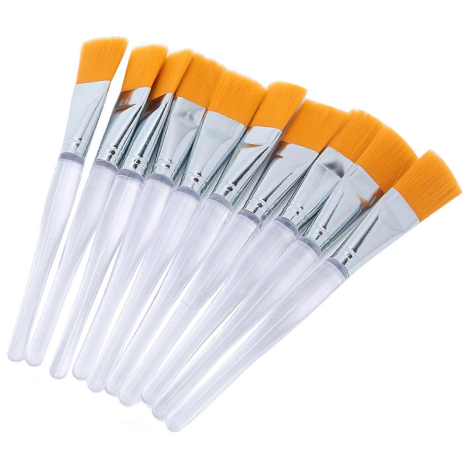 10pcs Face Mask Applicator Brushes with Soft Plastic Handles