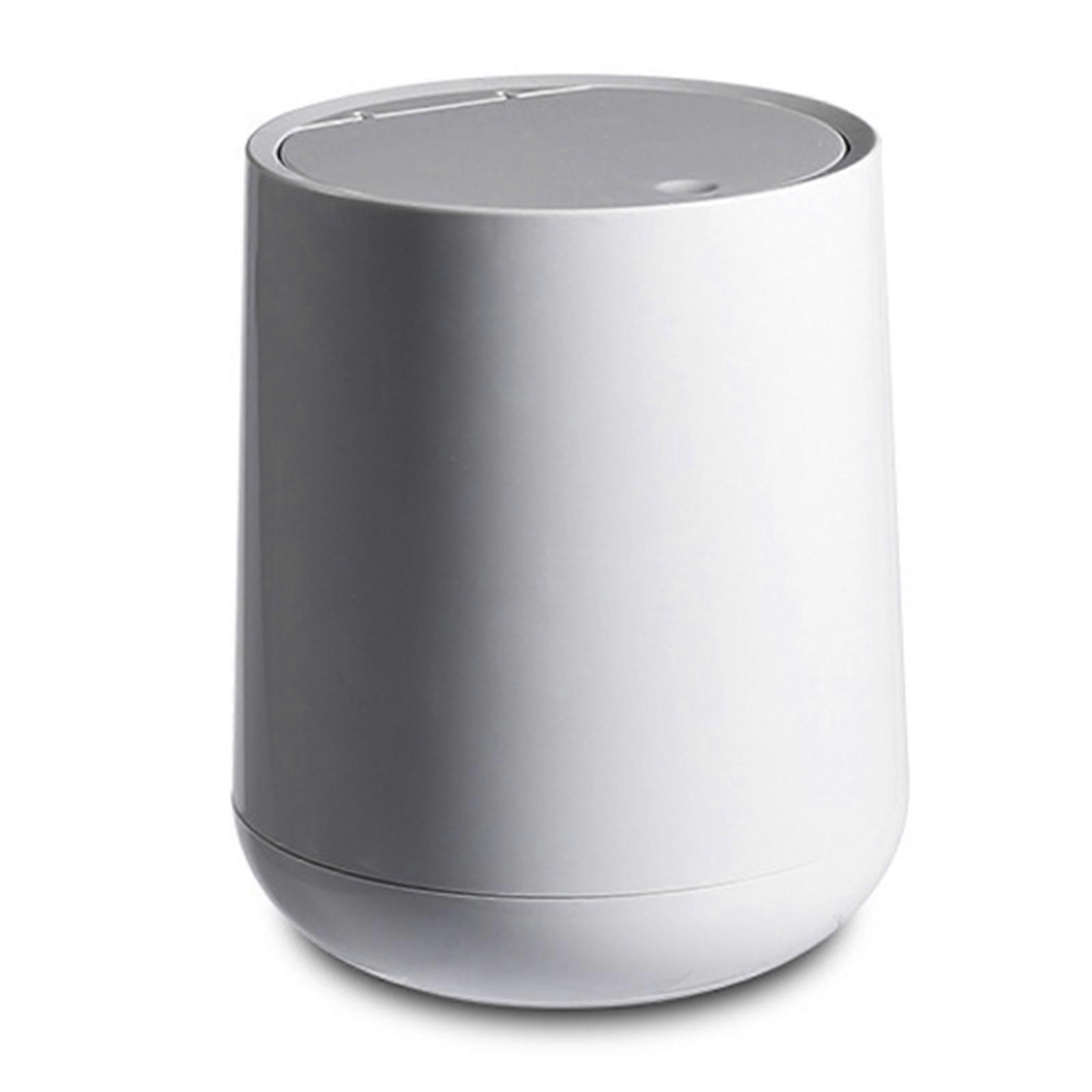 Small Round Plastic Trash Can Push-on Switch Design Trash Can