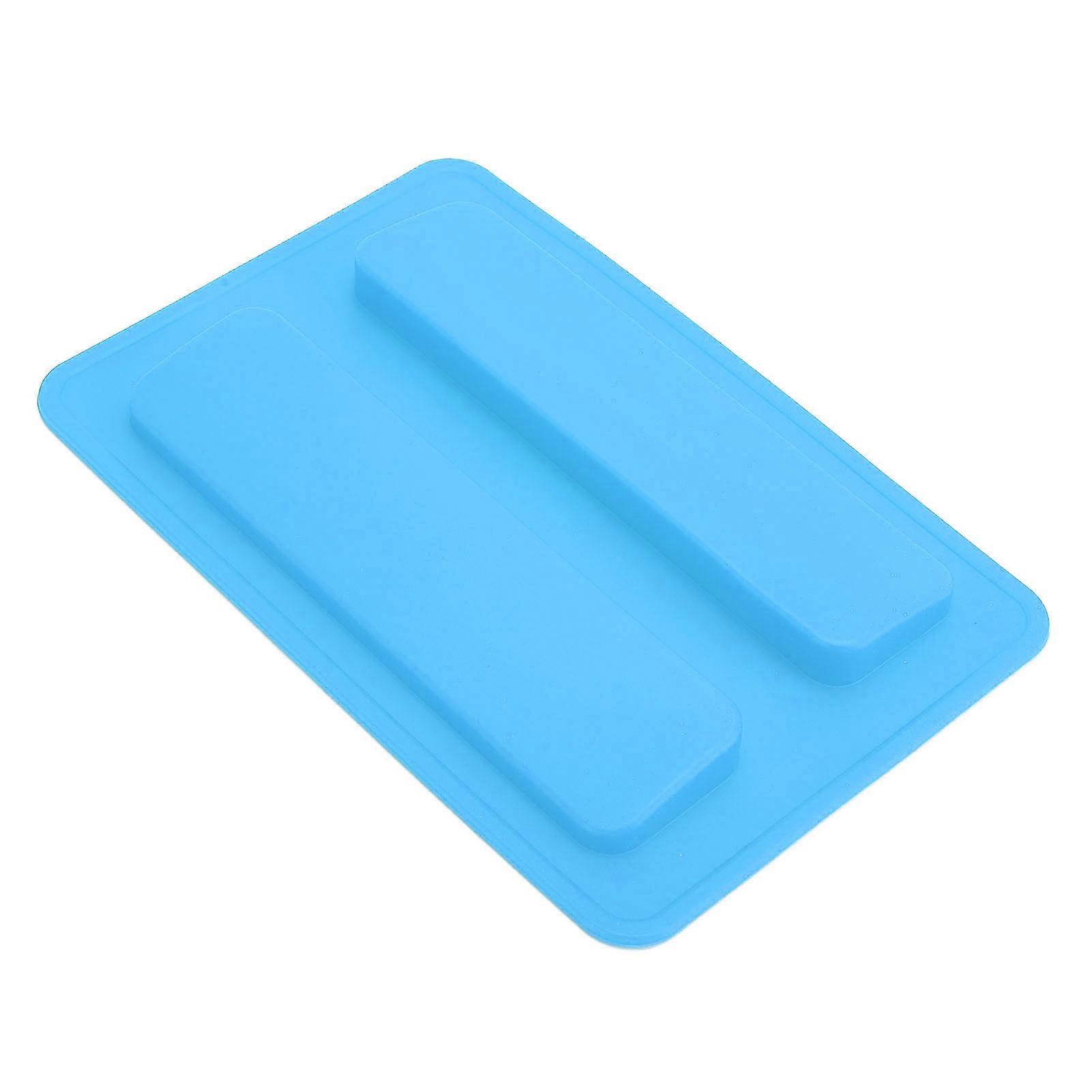 Silicone Toaster Cover 15.8x10.4x1.2cm Soft Flexible Reusable Bread Maker Lid for Home Blue