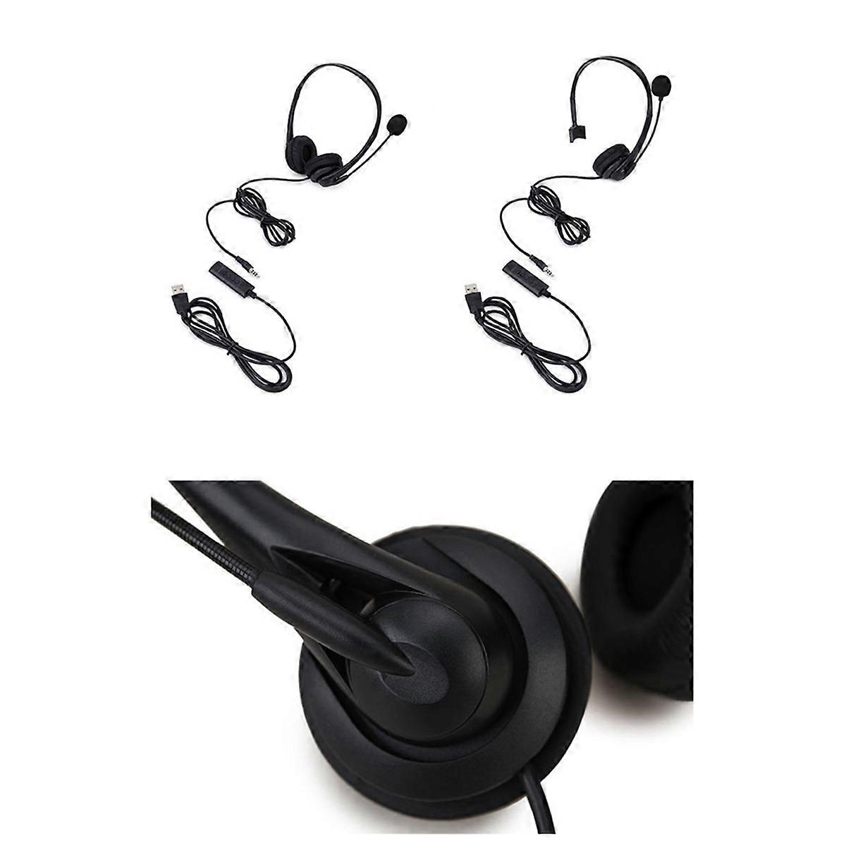 USB Headset with Volume Control, for Online Conference Online Classes