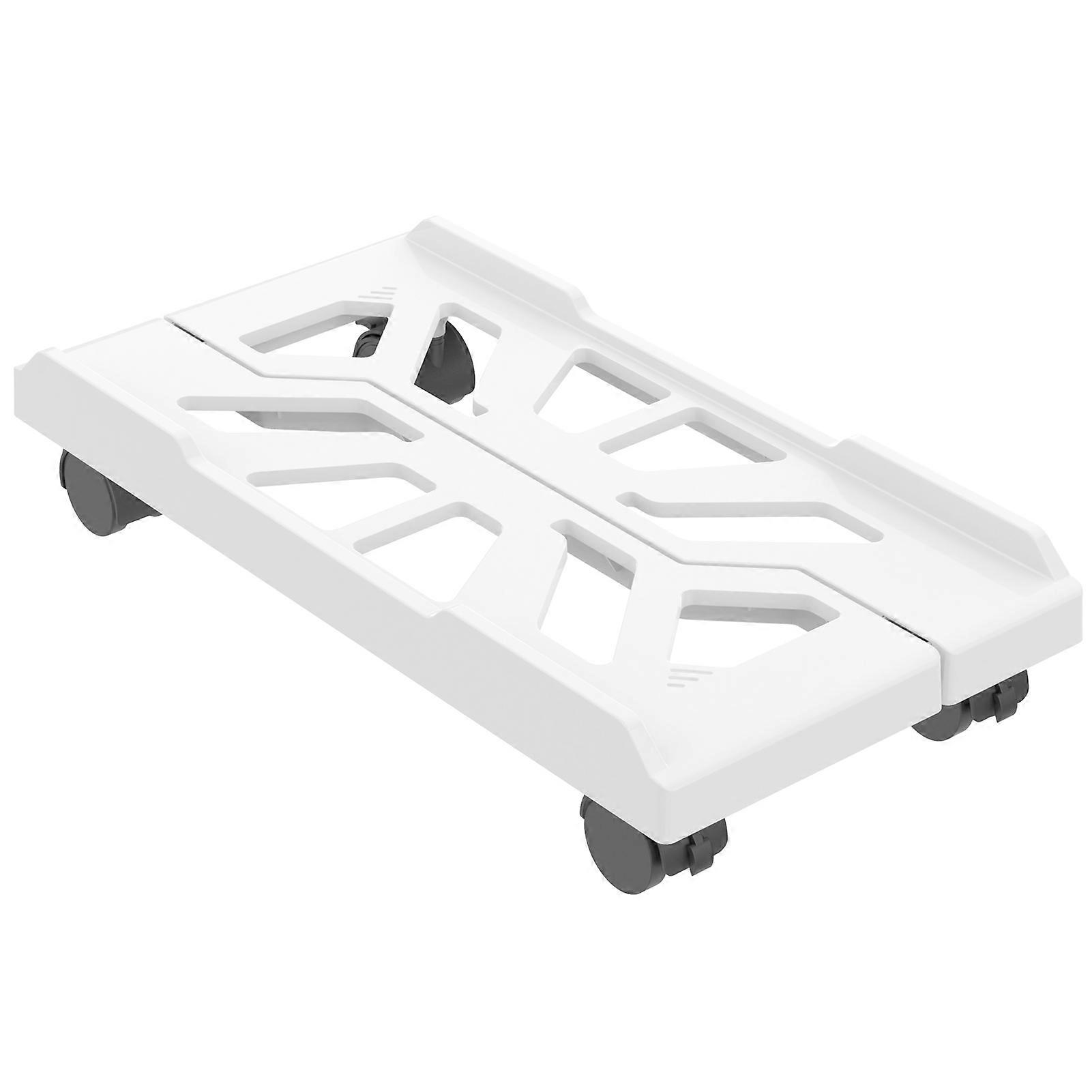 Adjustable Computer Stand with Wheels Mobile PC Case Holder for Home and Office Height-Increasing Desktop CPU Stand