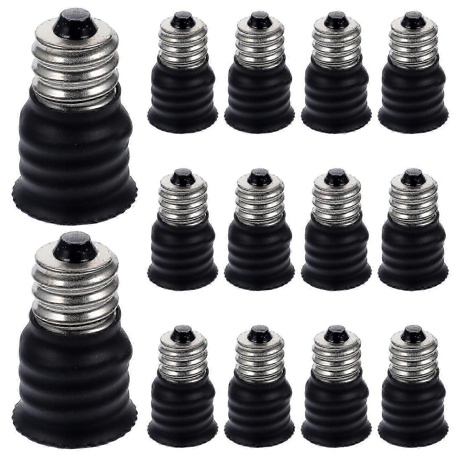 15pcs E12/E14 Chandelier Adapter Set - Lamp Bulb Socket Converter