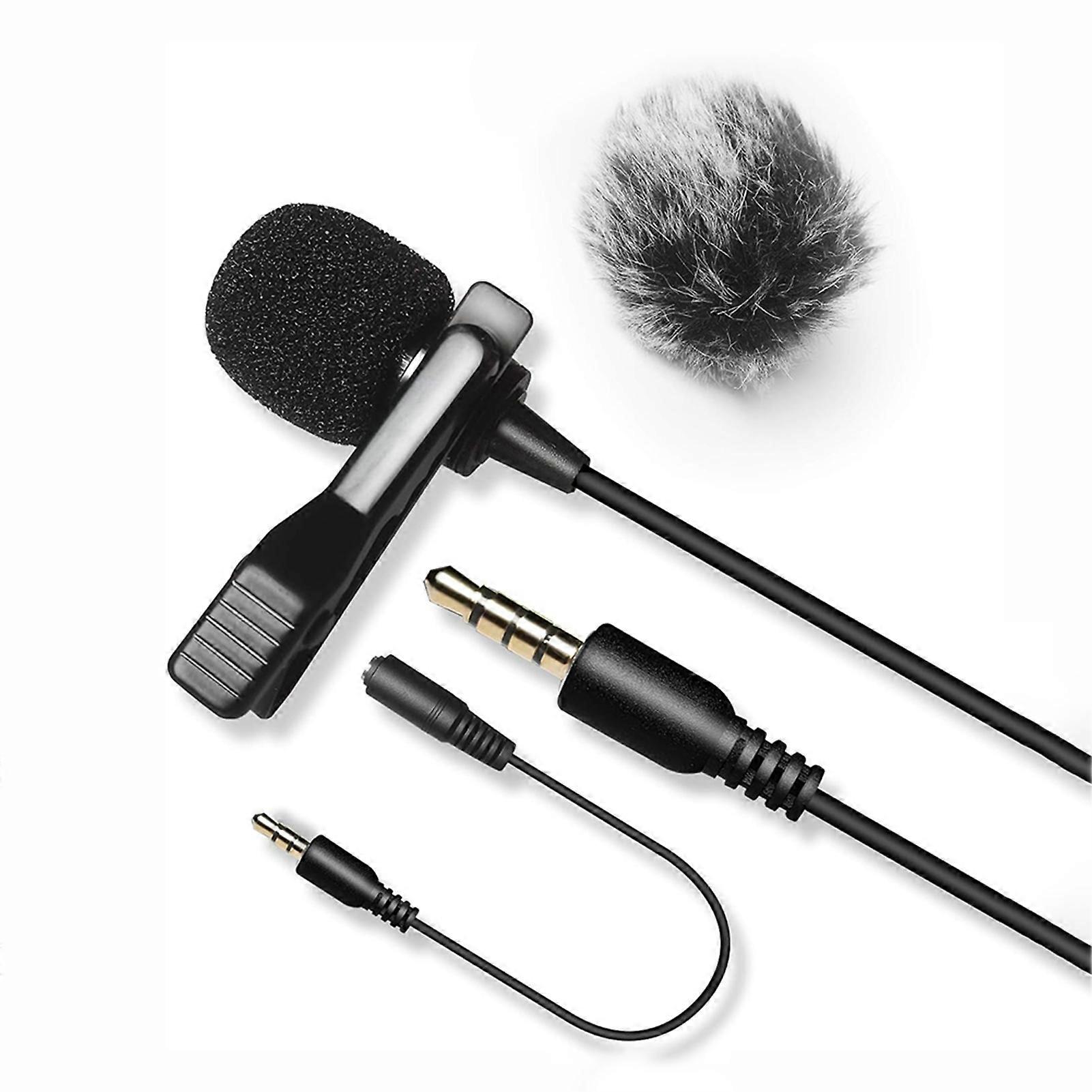 Lavalier-Lapel Microphone Muti-Functional Lavalier Microphone for Audios Recorder