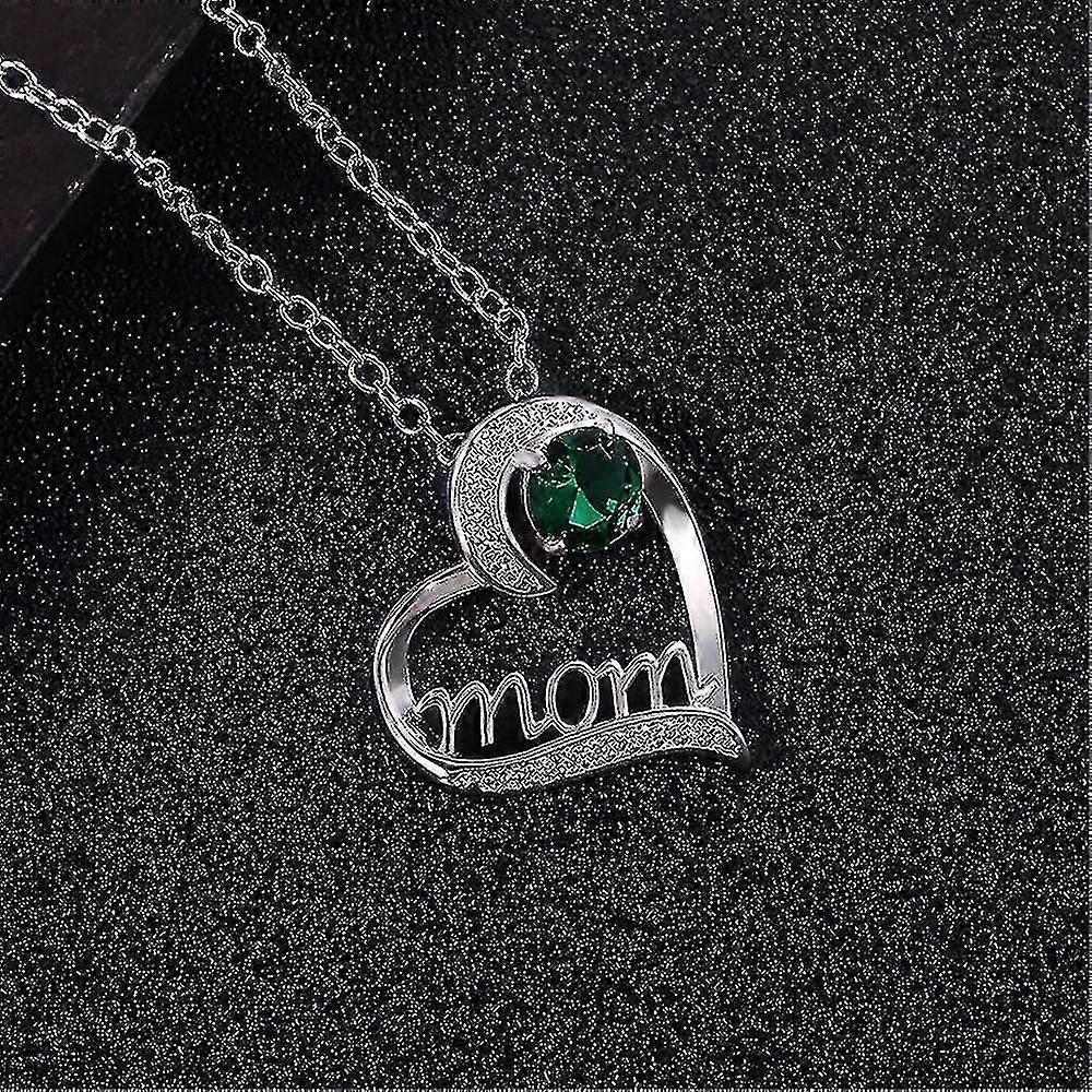 Shape Letter Collier Crystal Mounted Heart Pendentif Love