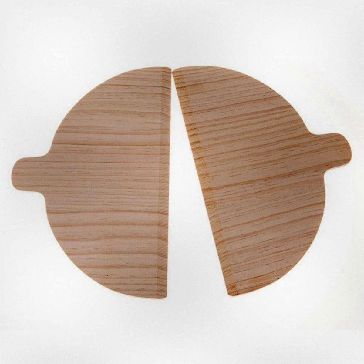 Semi Circular Wooden Pizza Baking Board Tool for Portable Pizza Oven Bakery Accessory