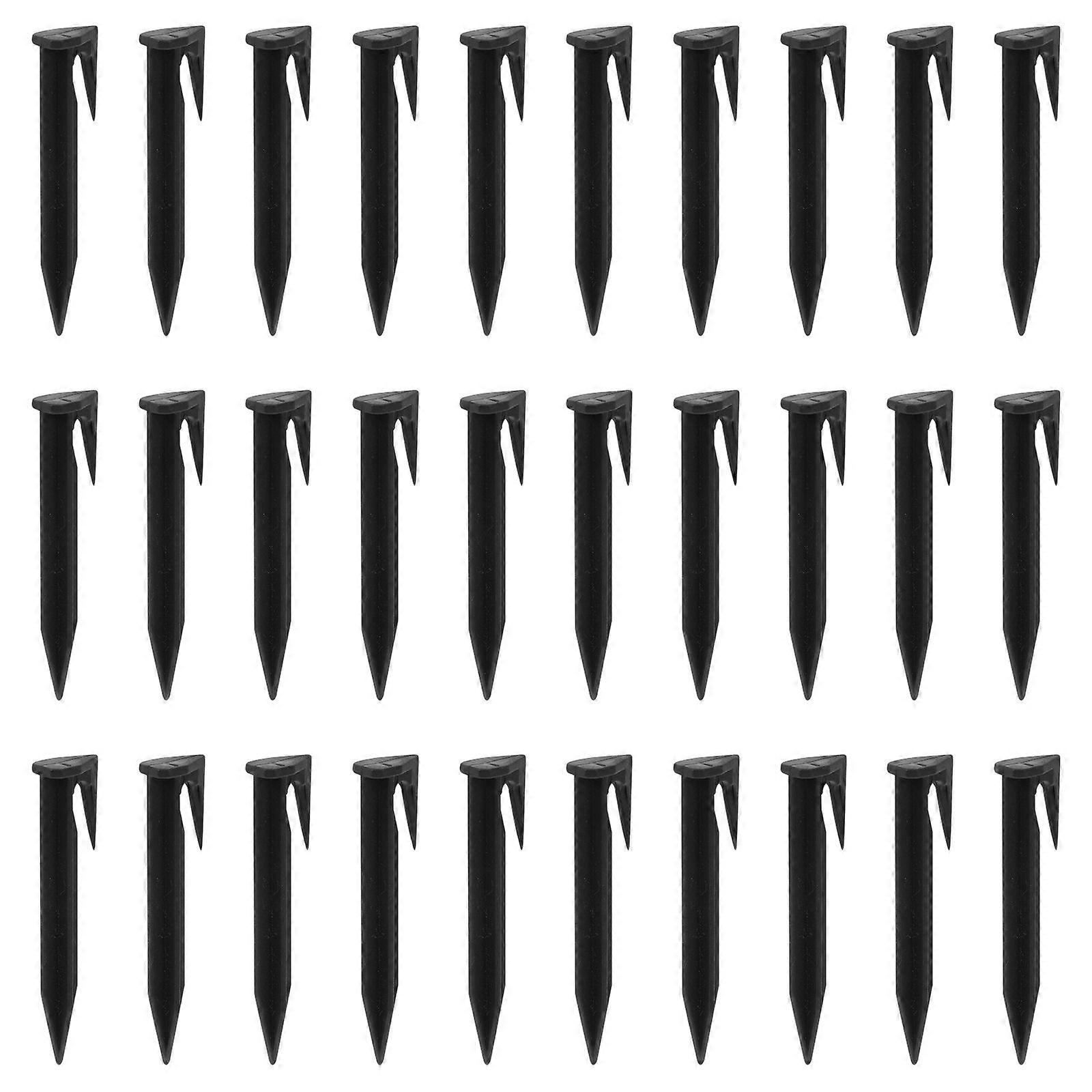 50 قطعة خيمة حصص في الهواء الطلق التخييم مسامير لوازم البستنة المسامير البلاستيكية