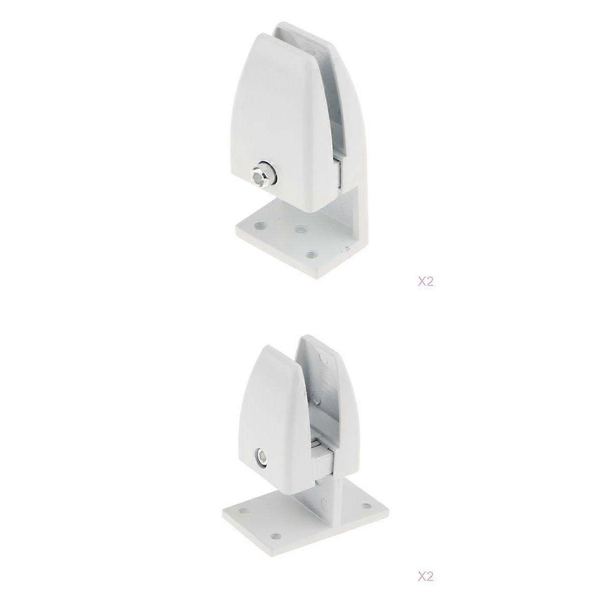 4 Pieces Aluminum Alloy Office Desktop Panel Screen Partition Clamp Brackets