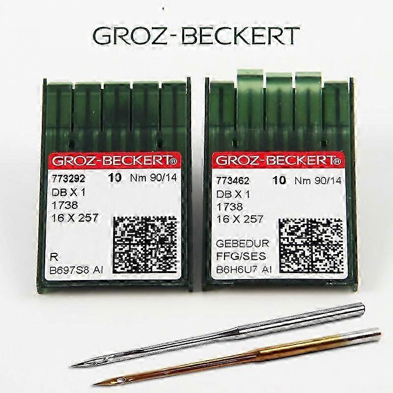 100pcs Machine à coudre Aiguilles Dbx1 16x257 Groz-beckert Gebedur Aiguilles En Titane Pour Point Noué Informatisé Juki Frère Chanteur
