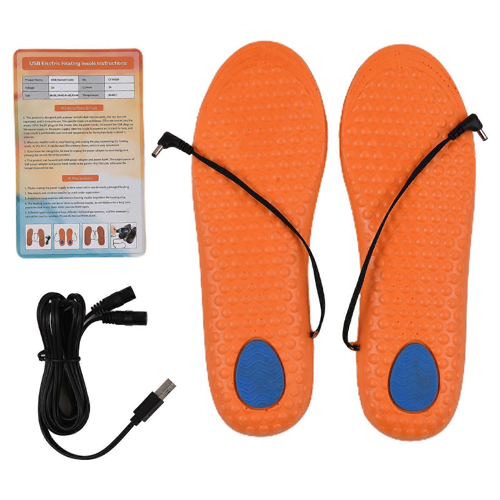 USB Rechargeable Électrique Chauffant Chaussures Semelles Chauffantes Chaussures Inserts Chauffe-Pieds