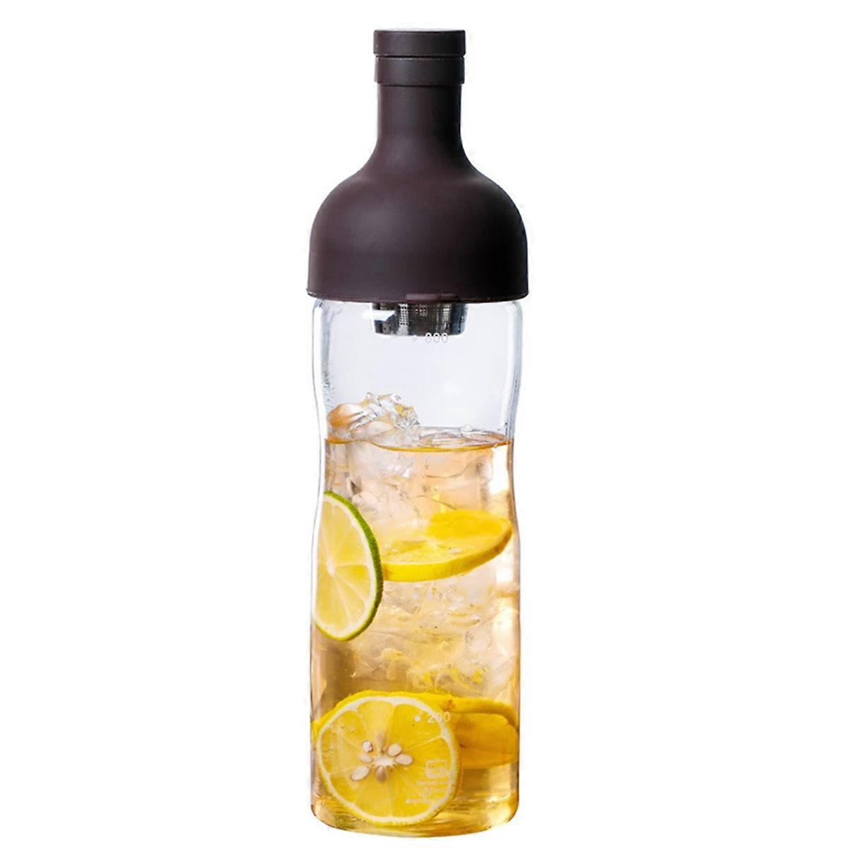 Glass Manual Cold Brew Coffee Machine Portable Cold Brew Coffee Pot Make Iced Coffee and Fruit Tea