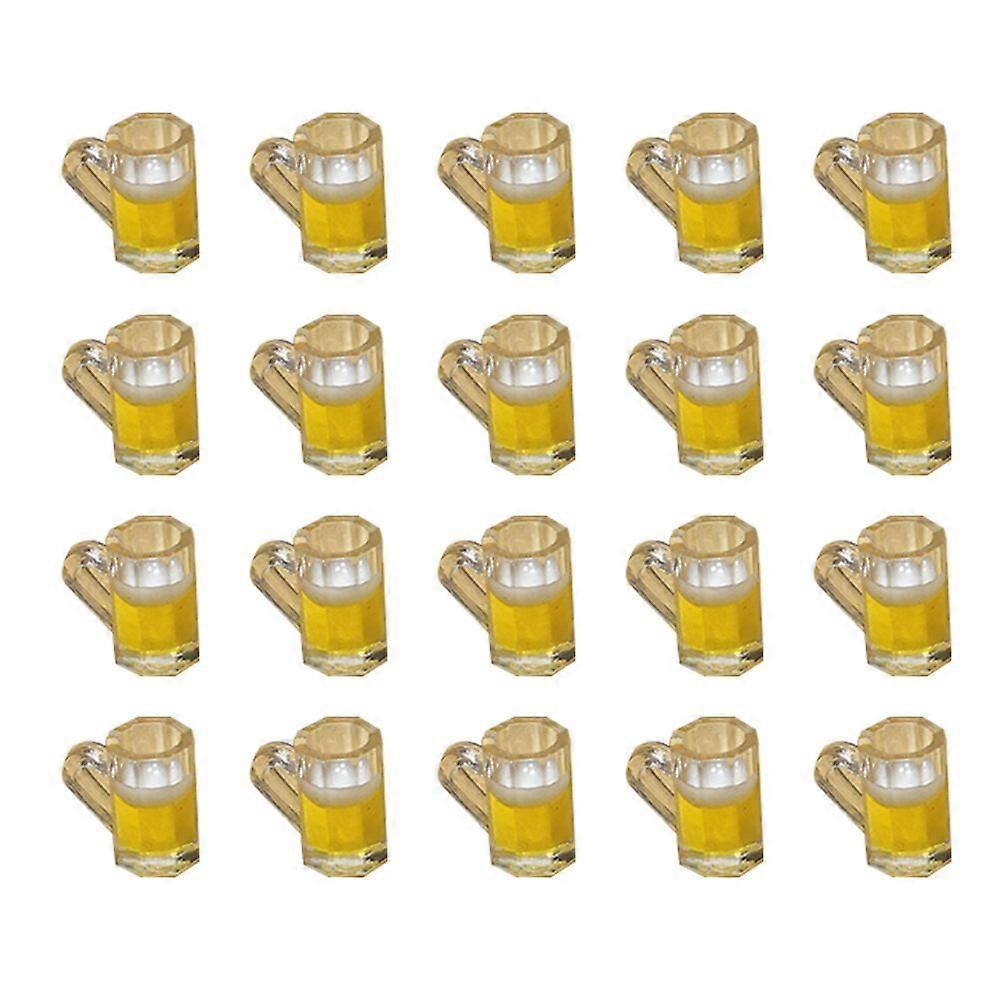 20stk dejlige dukkehus øl krus miniature øl kopper modeller (tilfældig farve)