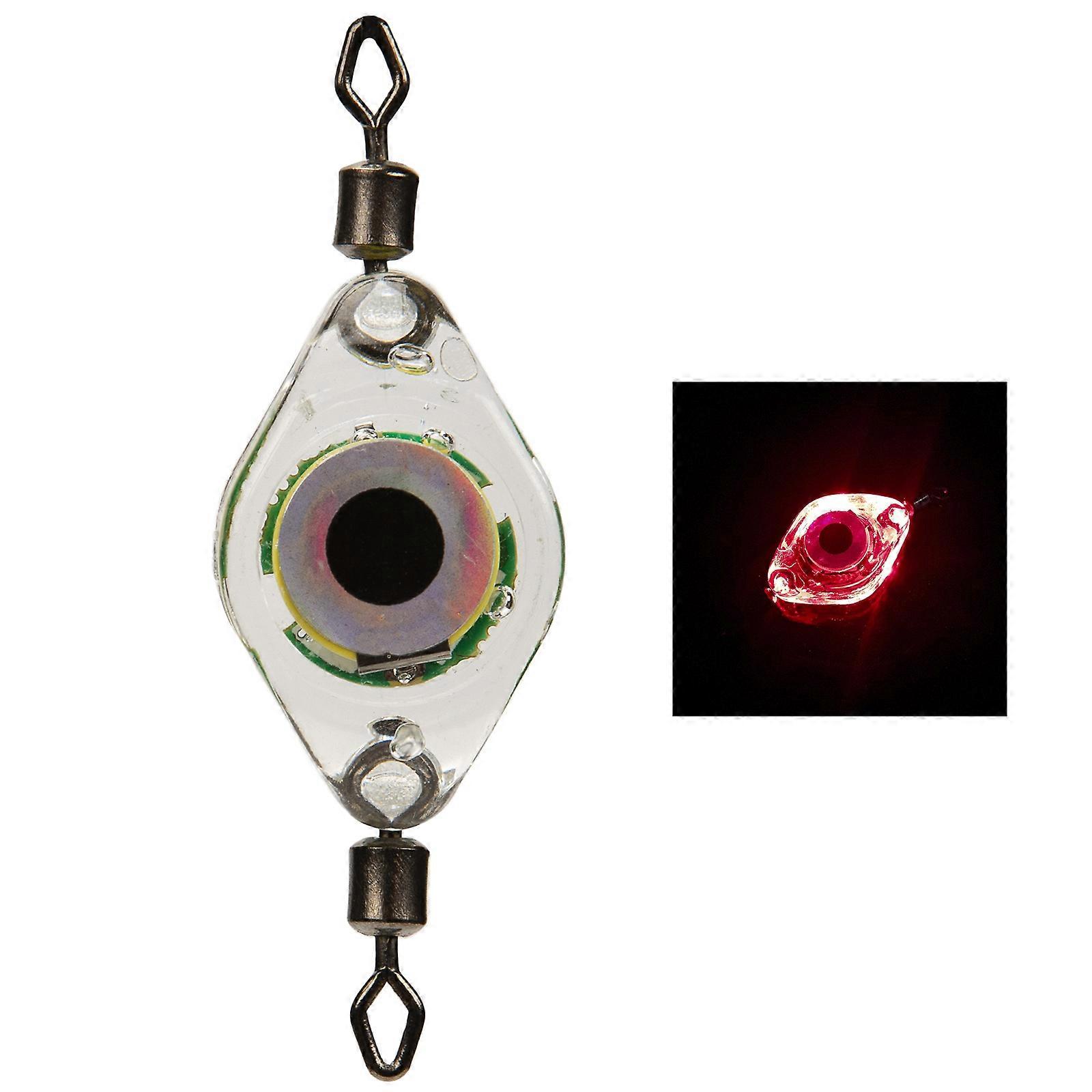 Deep Drops Angelköder Licht LED Anziehende Fische Licht Unterwasser Augenform Angelköder LED Beleuchtete Köder Blinker Steady Red