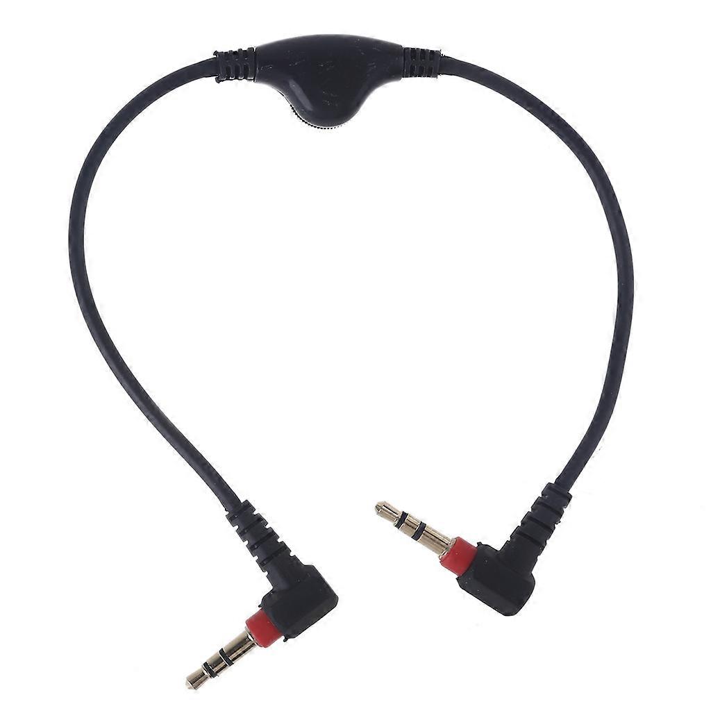 Double 90° Elbow 3.5mm Aux Cable Quiet Comfort  Noise Cancelling Cord Volume Adjustable Audio Replacement Wire