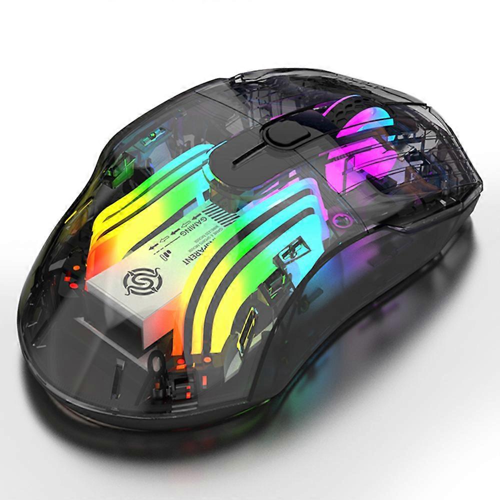 Wireless Tri-Mode Gaming Mouse 3600DPI RGB Rechargeable Lightweight Ergonomic Design