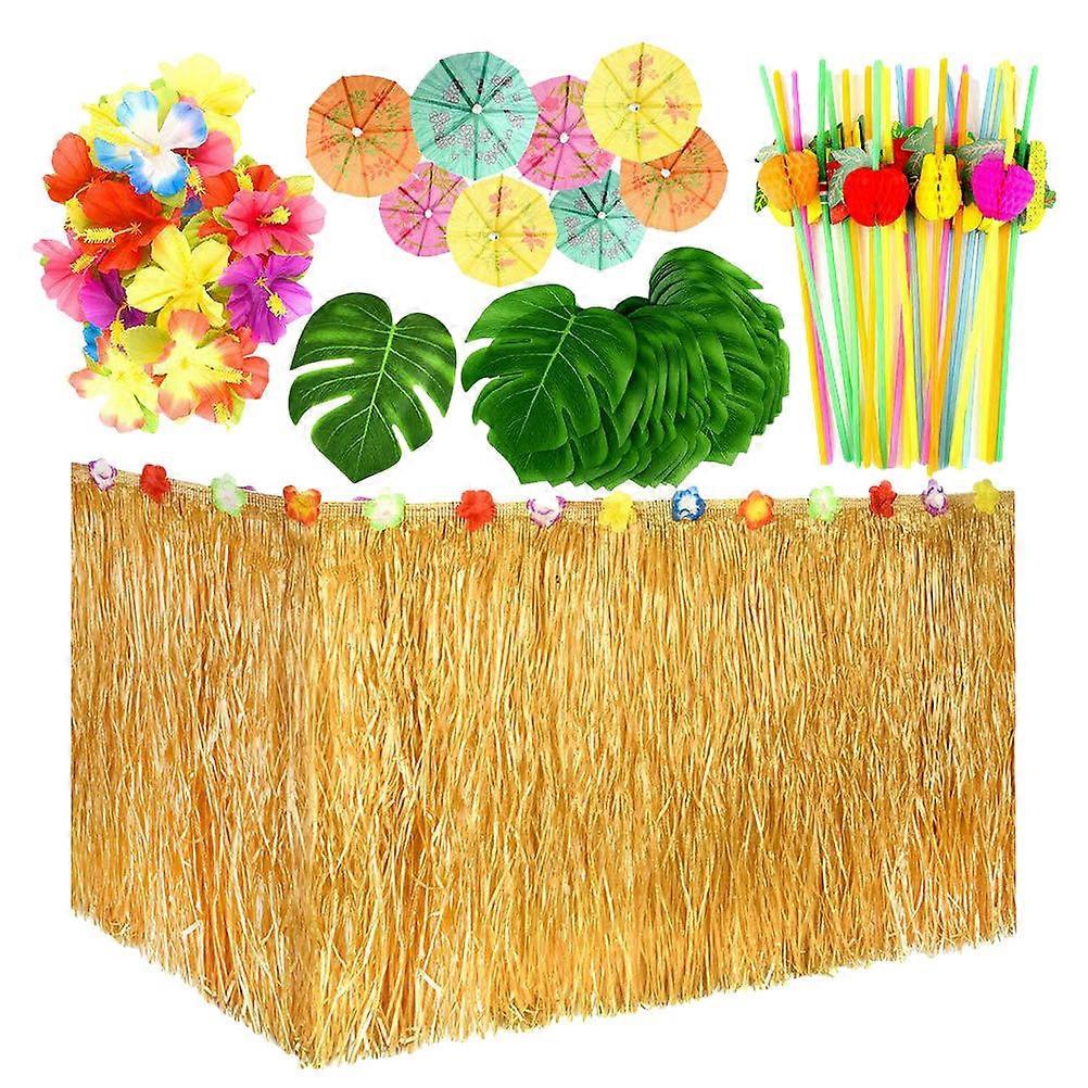 Event Decoration Idea, Hawaiian Crafted Table Skirt for Vibrant Gatherings