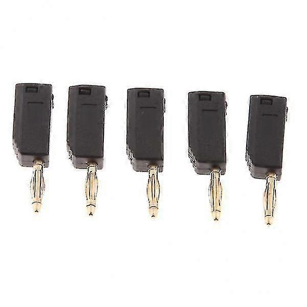 2x5pieces 2mm Banana Plug For Test Probes Instrument Meter Connector Black