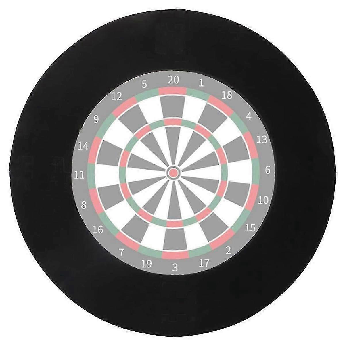 Board Surround Ring, Universal Dartboard Wall Protection Board -Durable Ring DesignBlack SZRH