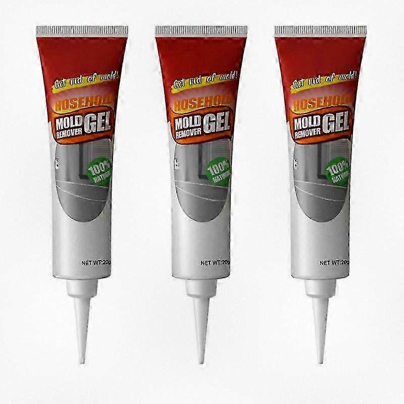 3 قطع جل مزيل العفن للمنزل والجدار والبلاط والزجاج - منظف فعال للعفن الفطري والبقع السحرية ، جل تنظيف الحمام والمطبخ