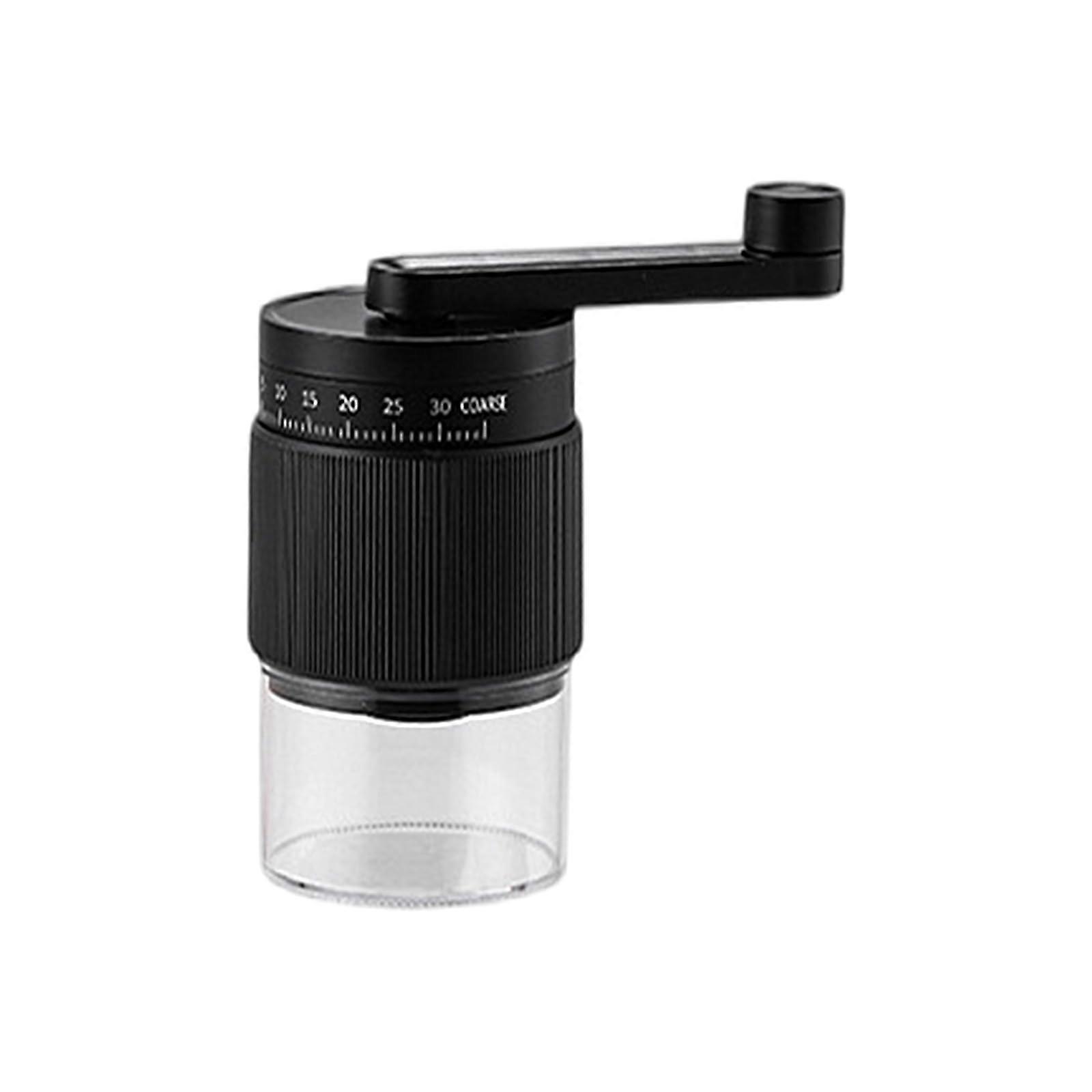 Manual Coffee Grinder Efficient Coffee Mill Outdoor Use ABS Material Textured Finish Black Color Portable Grinding Device