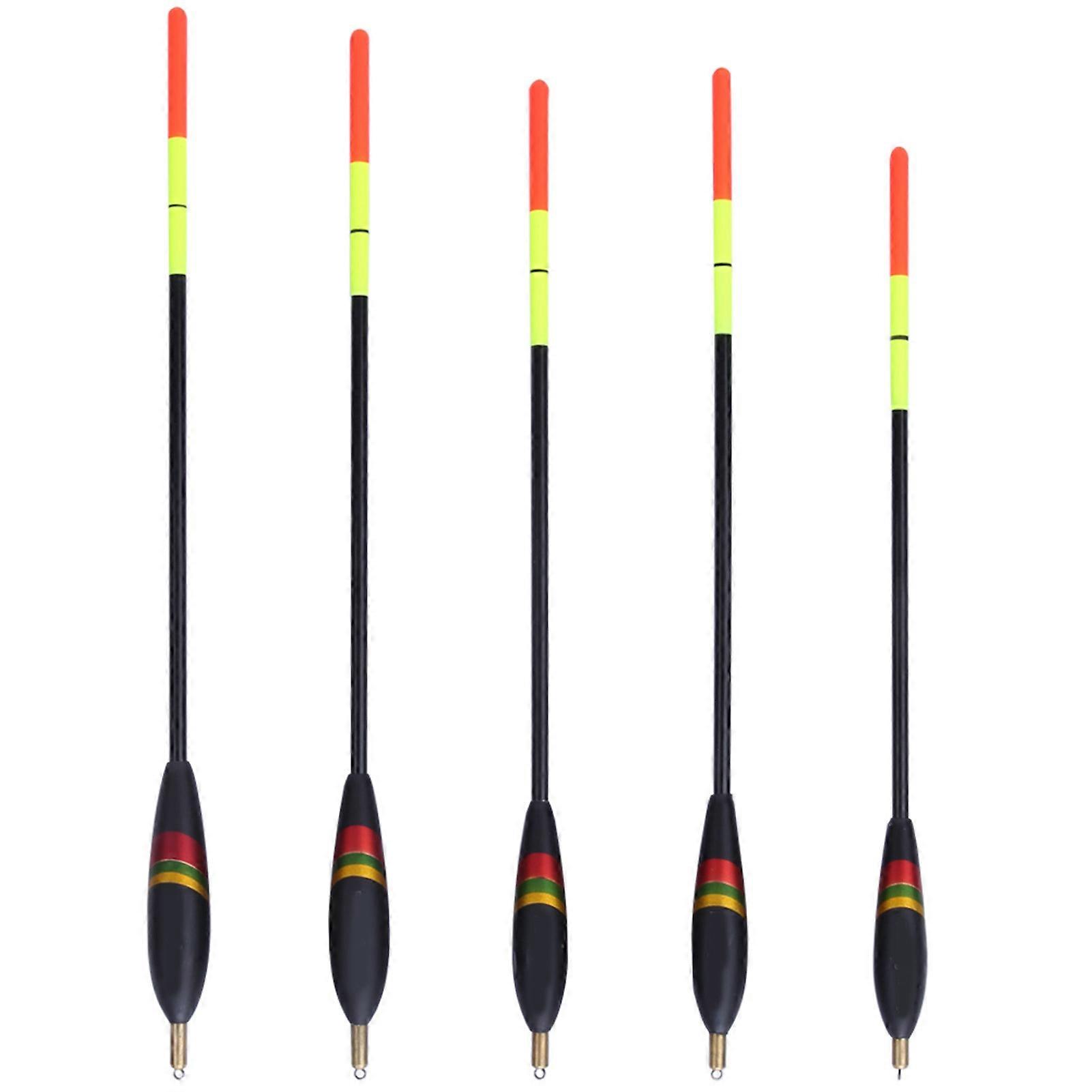5Pcs Durable Balsa Wood Fishing Floats Multi-Purpose Fish Baits Accessories Kit ( )