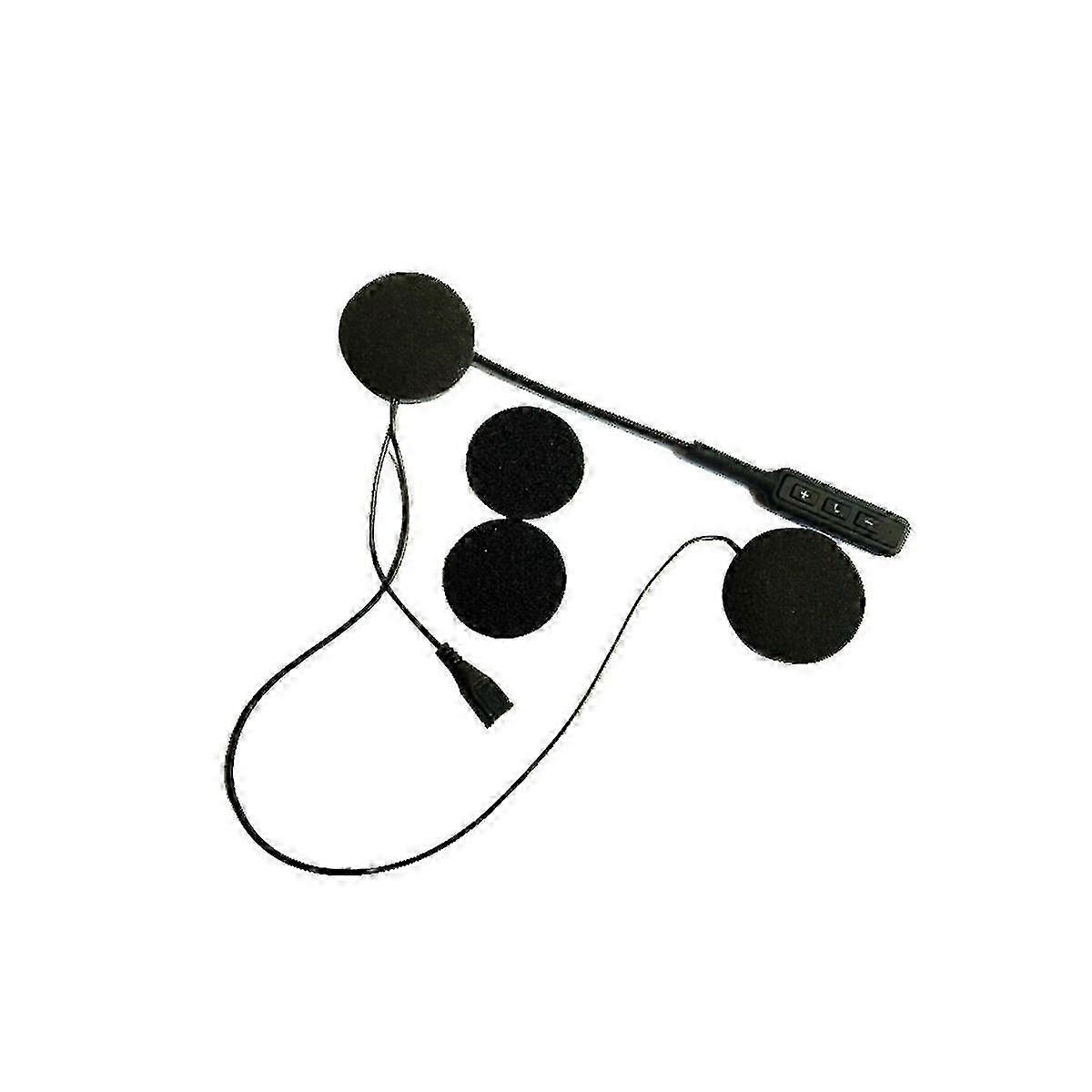 Wireless Motorcycle Bluetooth Helmet Headset 5.0 for Hands-Free Calling, Music & Intercom While Riding, Compatible with Most Helmets