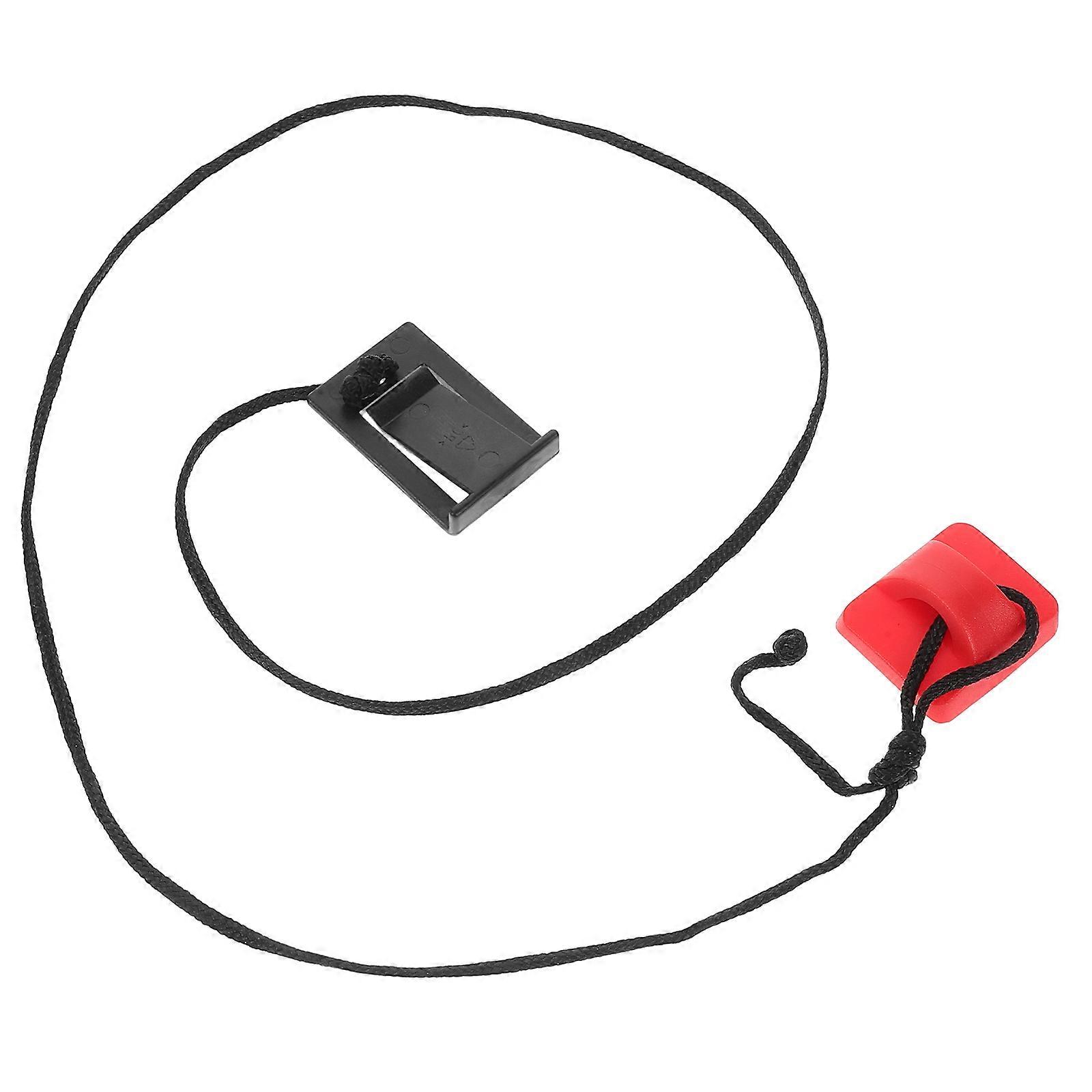 Universal Treadmill Safety Key Magnetic Start Treadmill Tool For Commercial Use Red 88.00X3.50X1.50CM Plastic Magnet 1Pcs