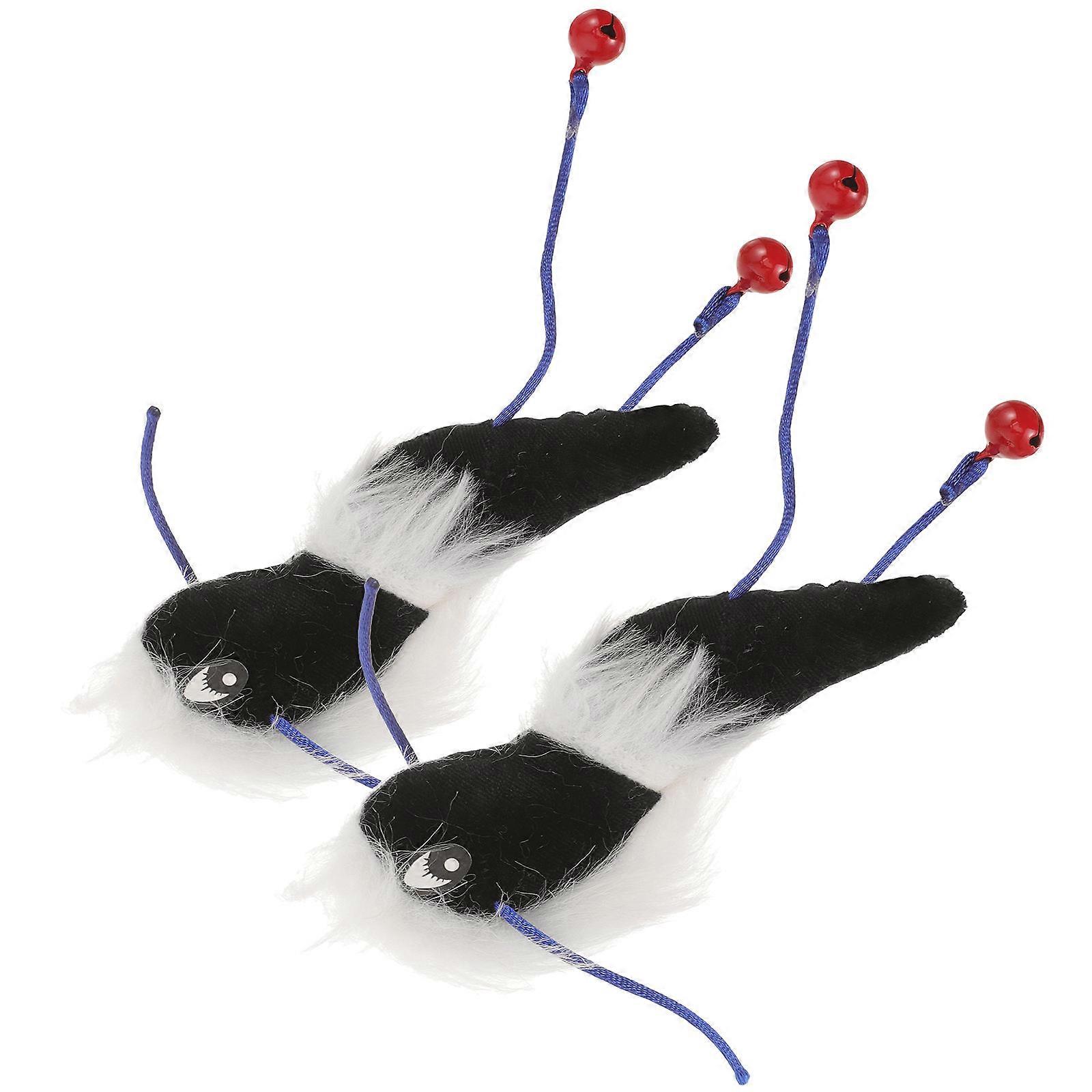 Ant Plush Toy For Cat Owners Interactive Training Toy With Bell 14.5x9cm 2Pcs