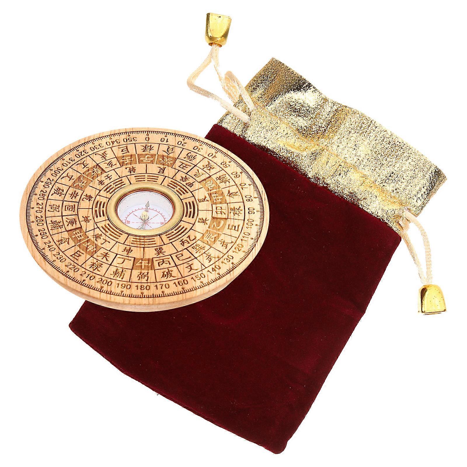 بوصلة ديكور الجدار اليدوية خمر جيب أداة الملاحة في الهواء الطلق الأنشطة في الهواء الطلق الرجال 3.1 3.1 0.6in 1 مجموعة