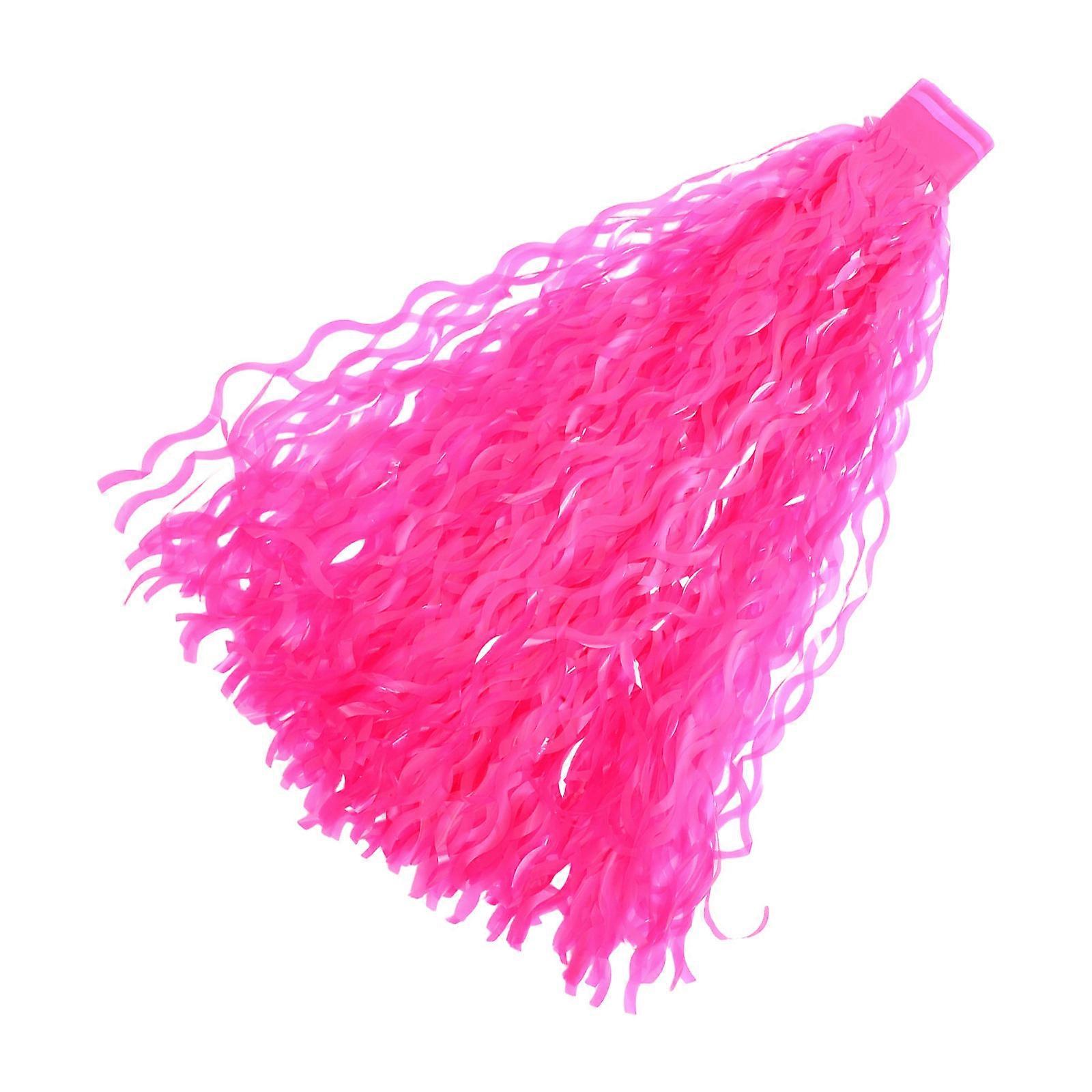 Tinsel Fringe Table Skirt for Festivals Decorative Tassel Design Pink Color 275.00X75.00X1.00CM 1Set