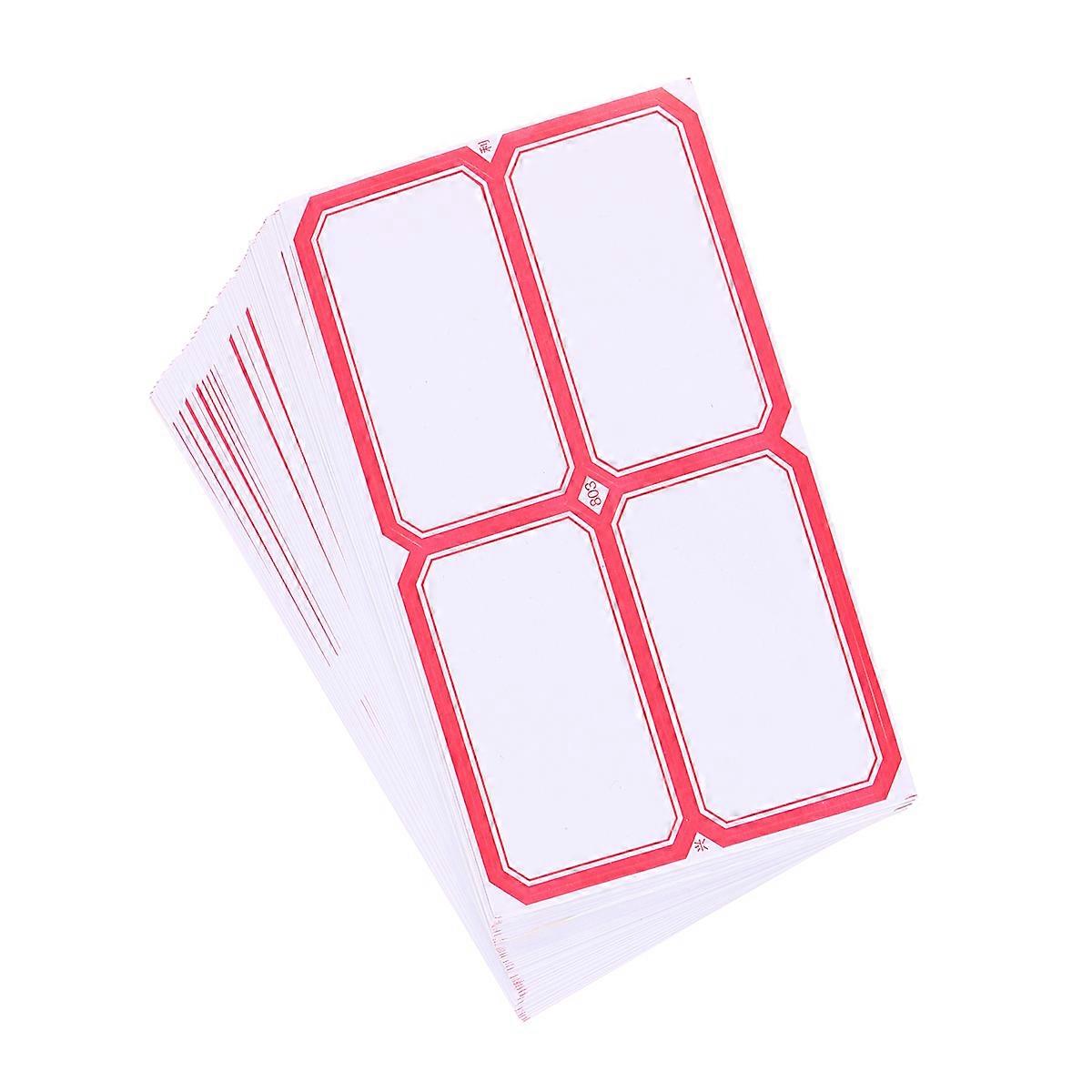 Rectangular Colored Labels for Activities .5 x 5.0 x 0.1 cm Organization 240Pack