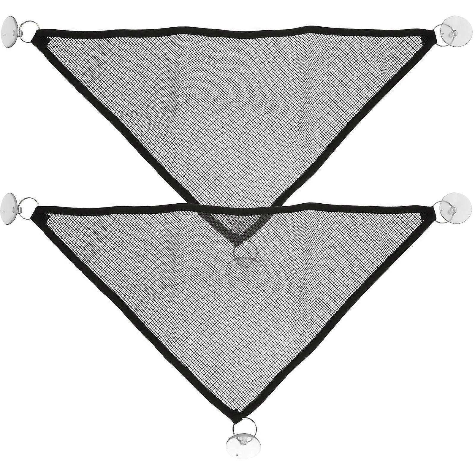 Lizard Cage Accessories Reptile Hammock Iguanas Geckos Indoor Pet Use 44.00X32.00X2.50CM Glue Net Hanging 2Pcs