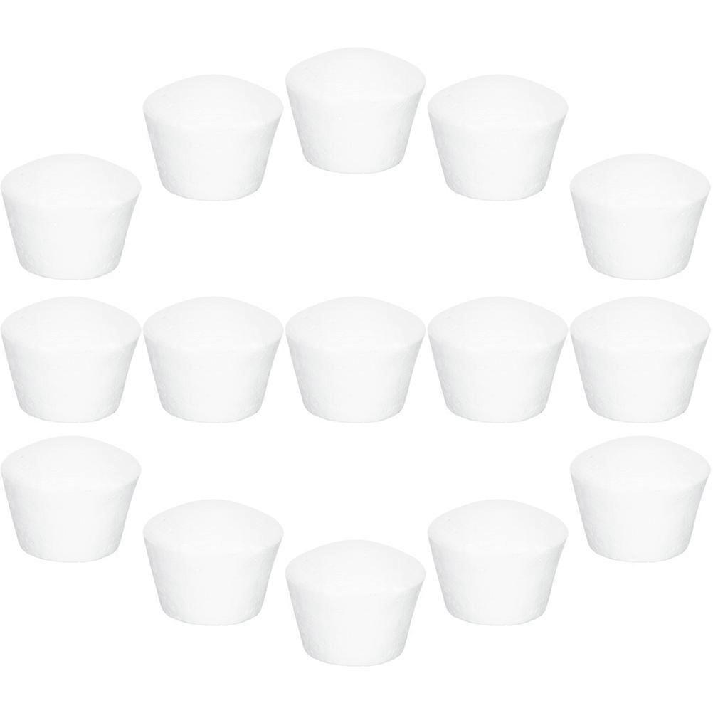 15pcs Medium Foam Cake Dummies Lightweight, Reusable Cake Models for Wedding Decor, Party Display & Baking Practice Durable & Smooth Surface