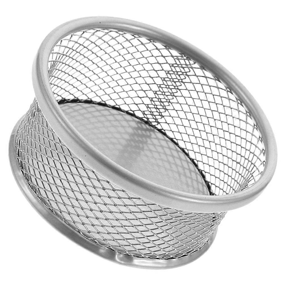 Metal Mesh Large Capacity Paperclip Holder Desktop Storage Basket for Clips, Thumbtacks, Screws, and Office Sundries Organizer for Home and Office Use