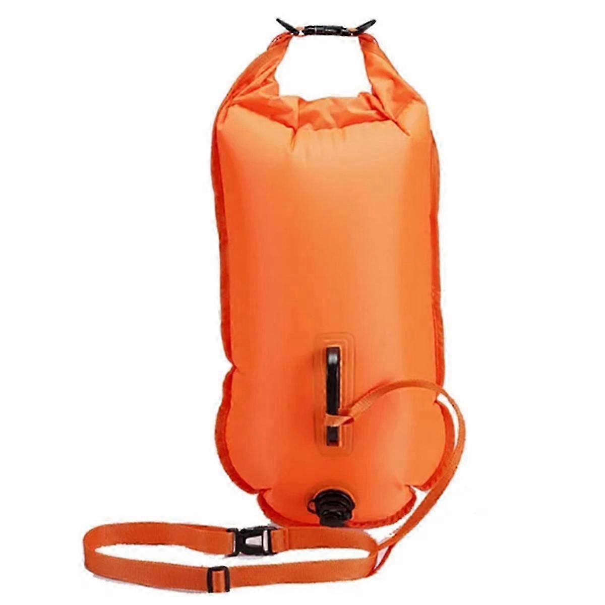 Simboj Boj Lufttorr Väska Uppblåsbar Flottörväska Livräddande boj Lämplig för bojsimning