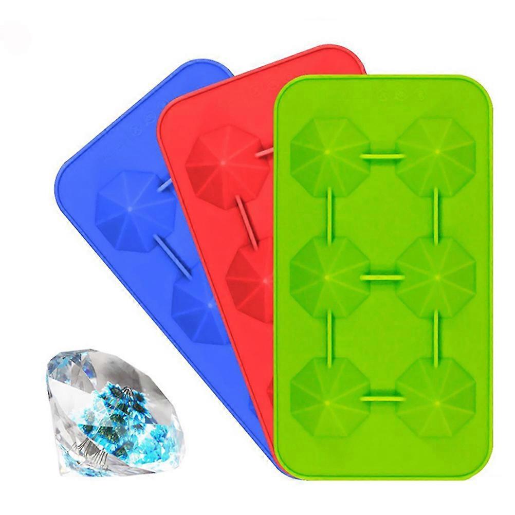 Silicone Ice Trays DIY Supplies Jelly Candy Maker For Party 6 Lattices Design Certified 1Set