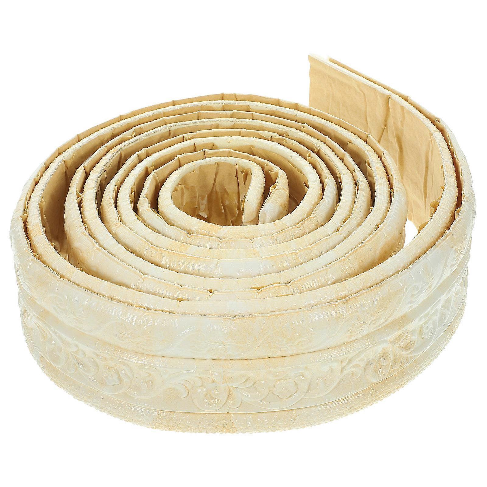 Edging Tape Molding Trim Scratch Shielding Golden 90.39X3.14X0.20In 2 Rolls