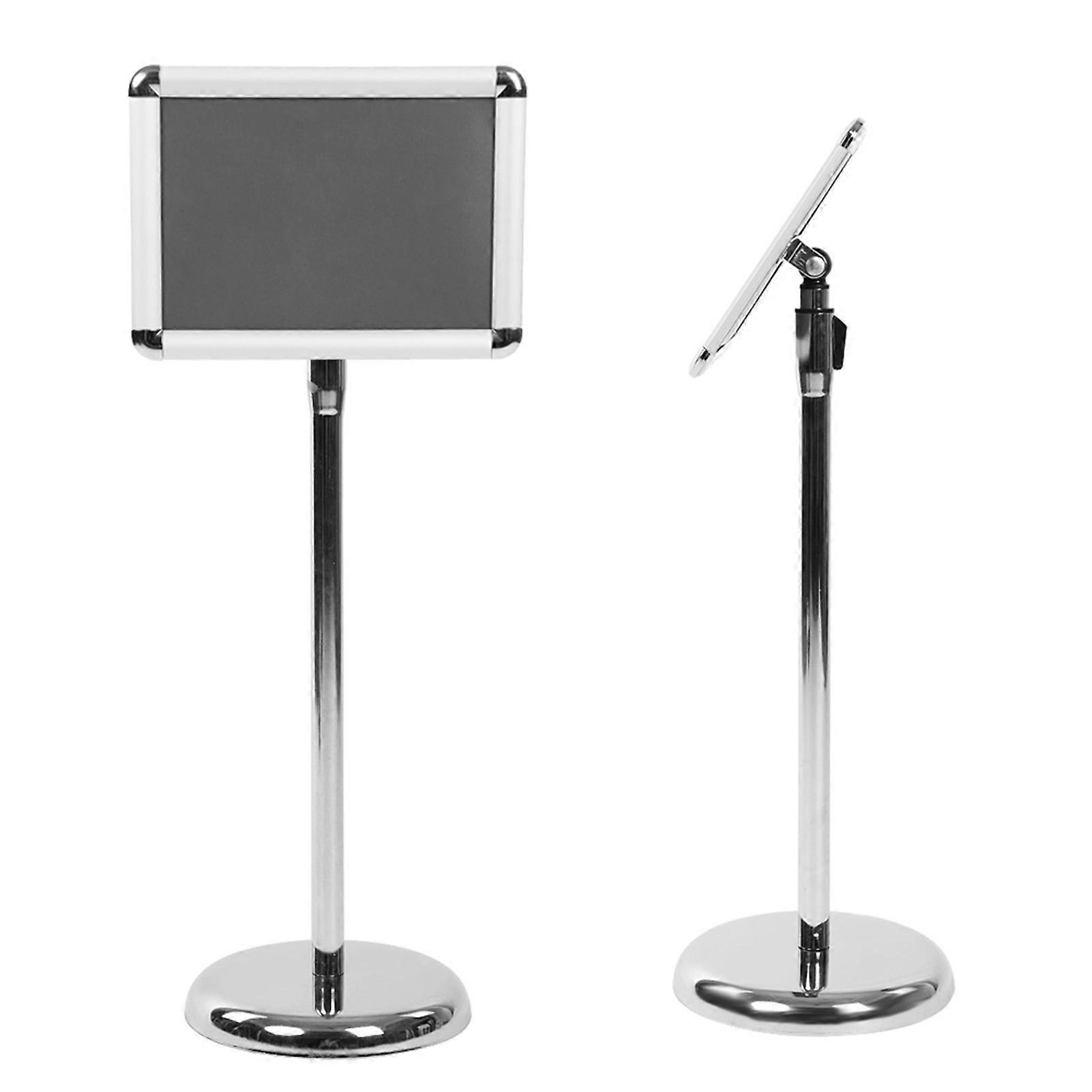 A4 Stainless Steel Adjustable Menu Stand (Rounded Corners)