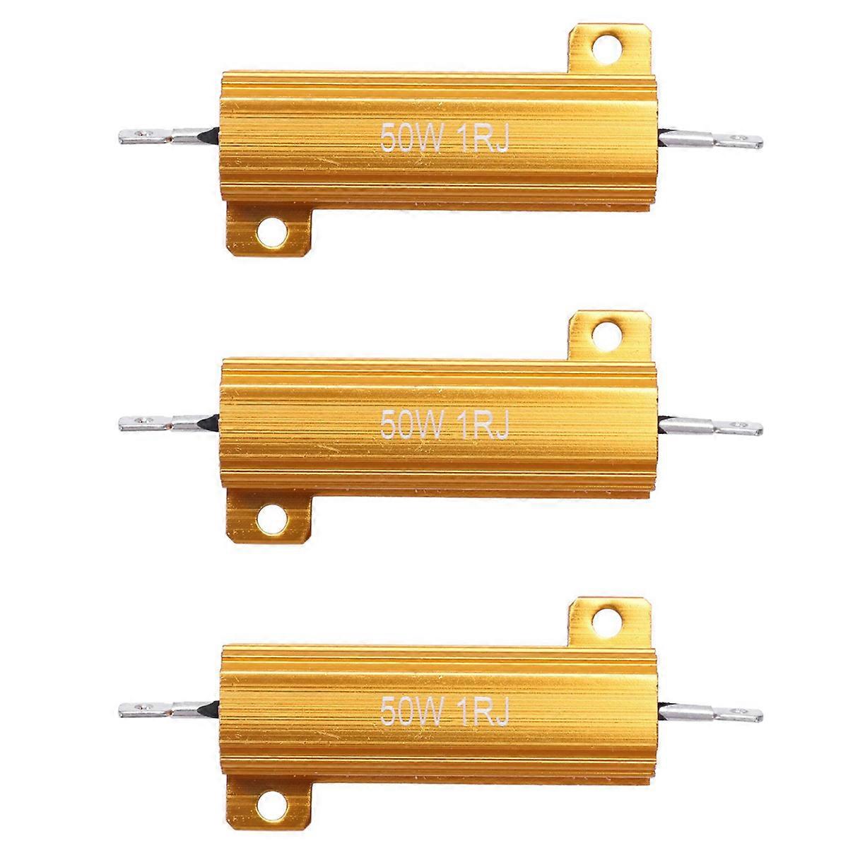 Screw Tab Wirewound Aluminium Resistor 1 Ohm 5% 50 Watt