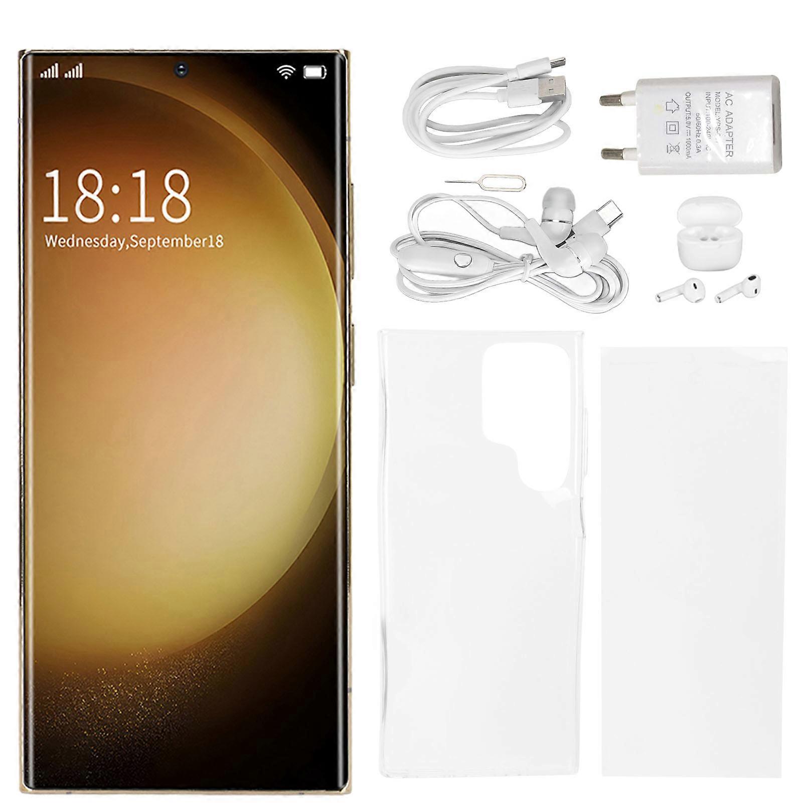 6.8 inch 4G Smartphone 12GB RAM 256GB ROM 13MP 24MP Camera Ultra Thin Mobile Phone with Stylus Pen Bluetooth Earphone for Android 13