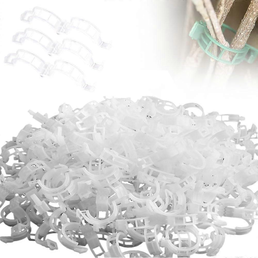 Secure Plastic Plant Clip, Support Clips for Attaching Garden Plants Clips(100pcs) (AAA)