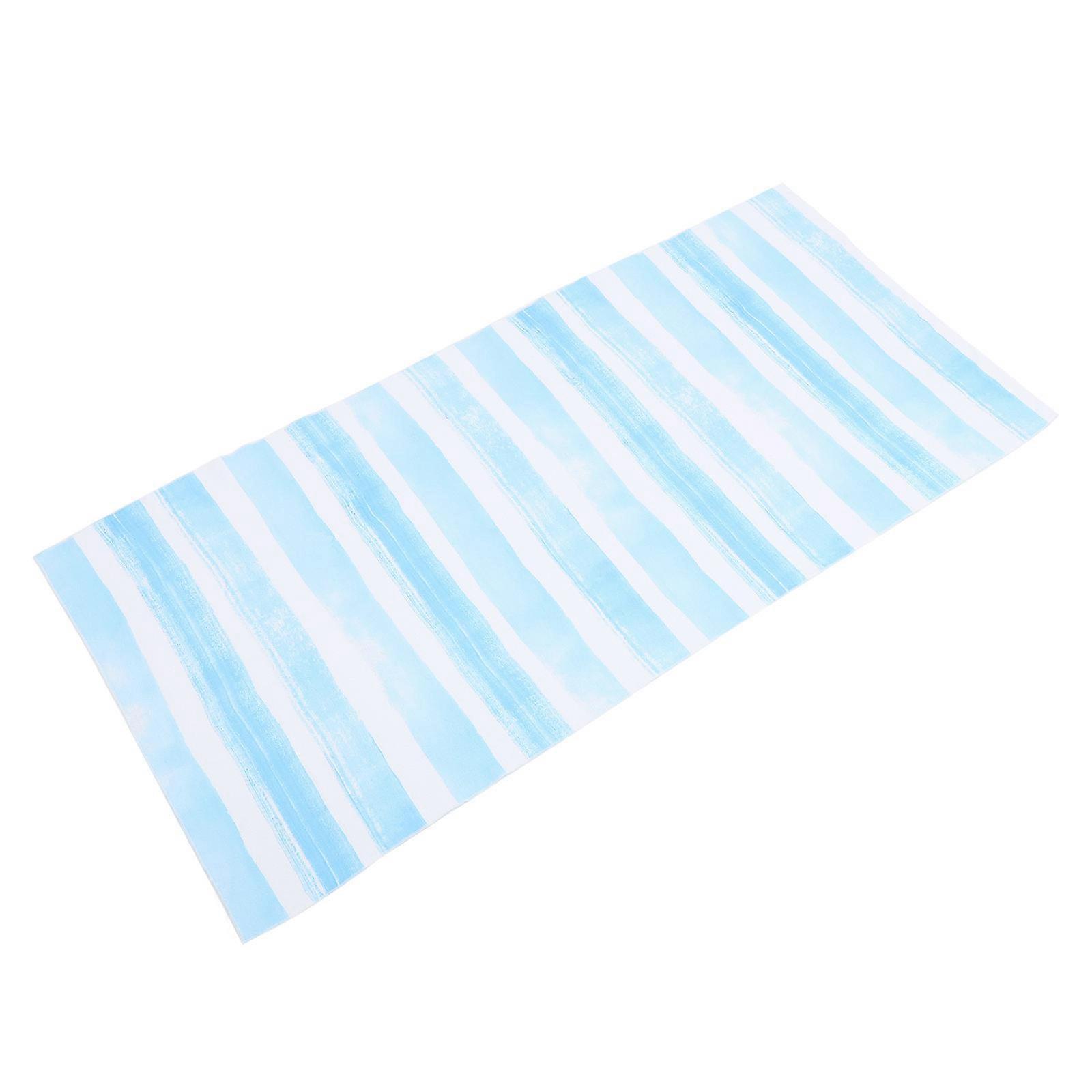 Sky-Blue Quick-Drying Beach Towel for Bathing Printed Design
