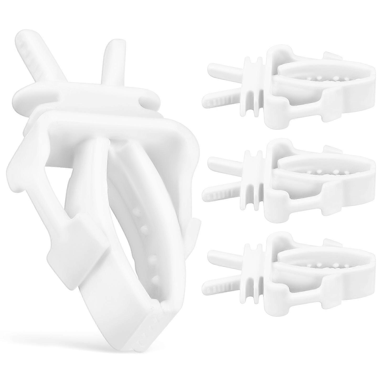 4PCS Durable Bird Cage Feeder Clips for Parakeets, Cockatiels – Easy Install Food Holder Clamps for Bird Cages