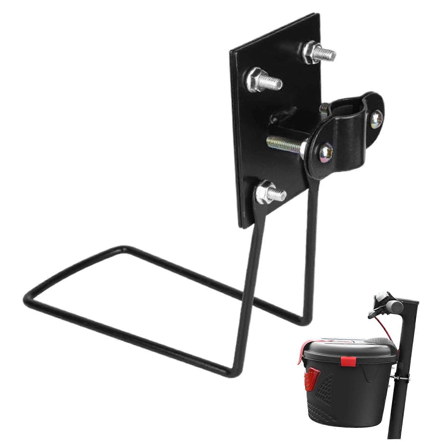 L Clamp 0.6-1.6 Inch Adjustable Metal Bicycle Front Basket Holder For Front Mount Thickened Design