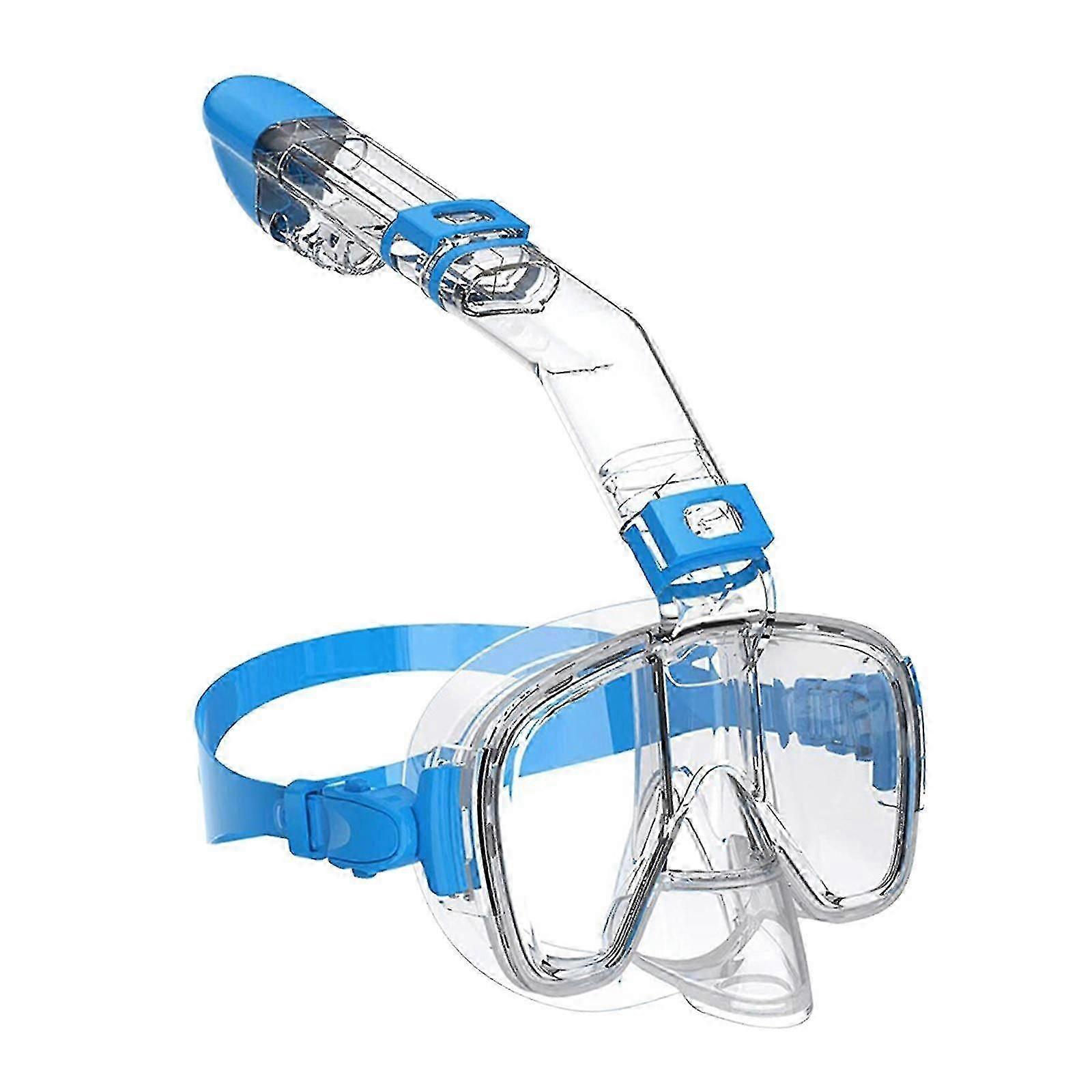 Maschera subacquea Anti Fog con copertura naso Maschera da nuoto Maschera subacquea e Snorkel Blue S
