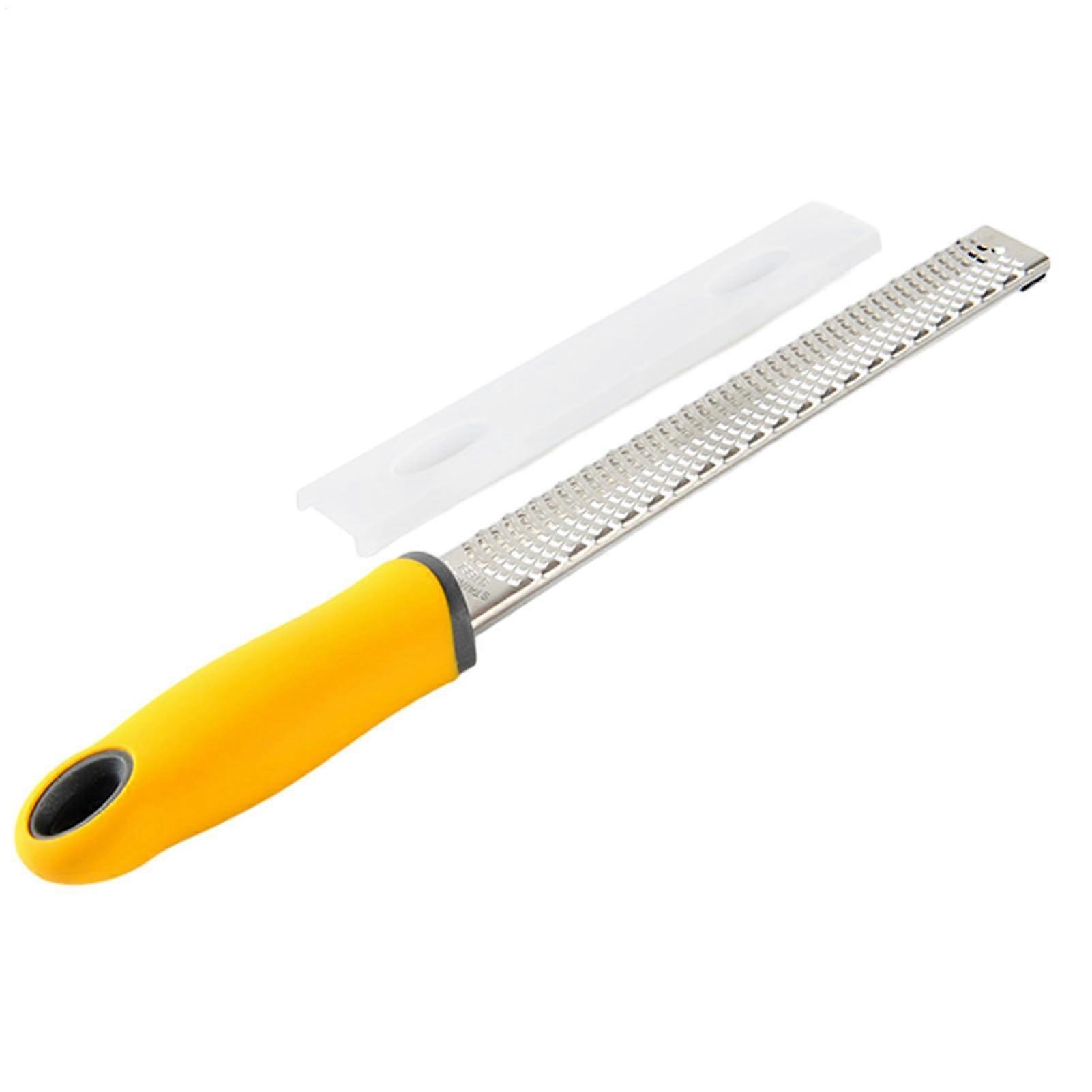 Cheese Car Garlic Shredder - Multi Blade Hand Tool for Chocolate, Ginger, Lemon, and Spice Preparation, Compact Yellow Design