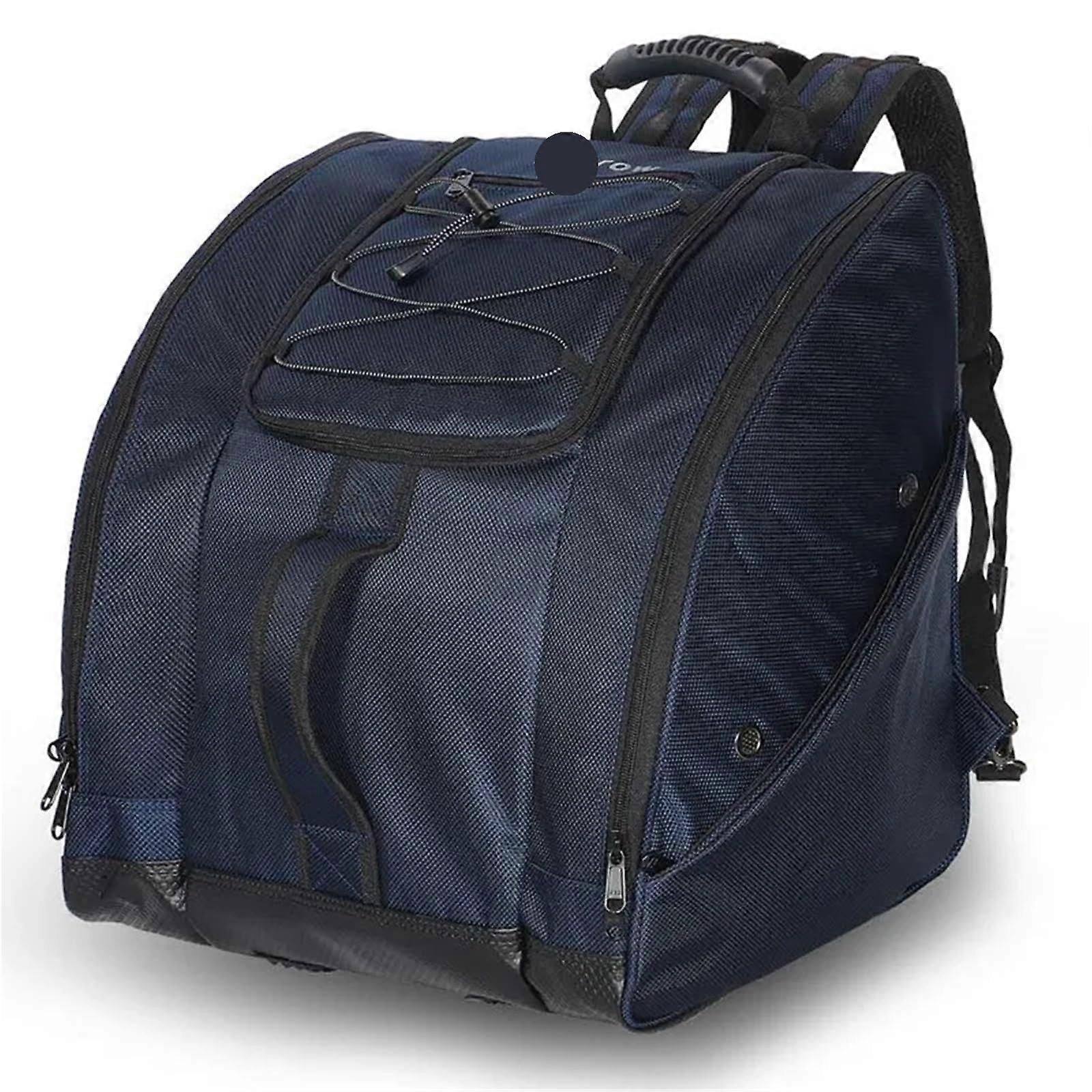 Ski Boot Bag, Ski Bag,, Ski Boot Backpack, Ski Helmet Bag, Travel Bag for Ski Boots (Blue)