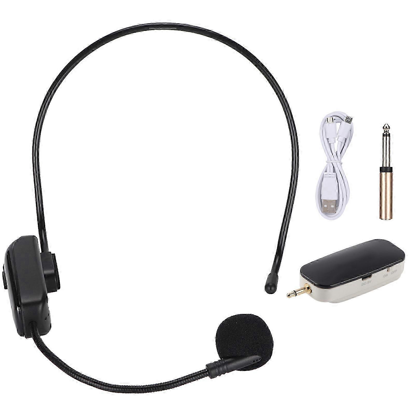 UHF Wireless Microphone Headset for Teaching, Meetings, and Tour Guiding