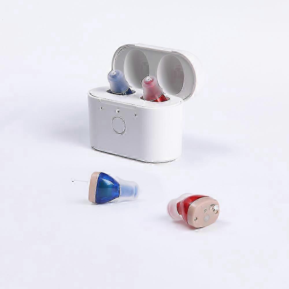 Rechargeable Invisible In-Ear Hearing Aids for UK Elderly - Wireless & Adjustable